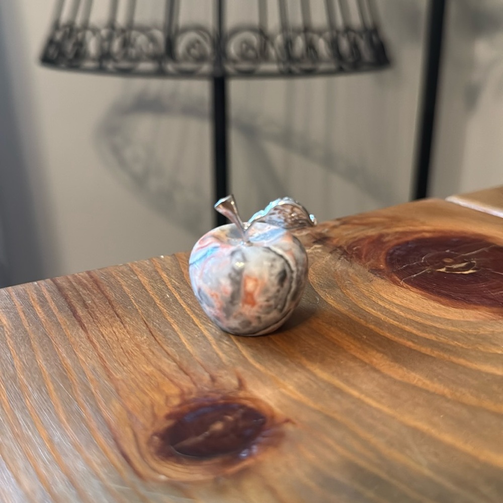 Fire Amethyst Crystal Apple - Picture 3 of 4